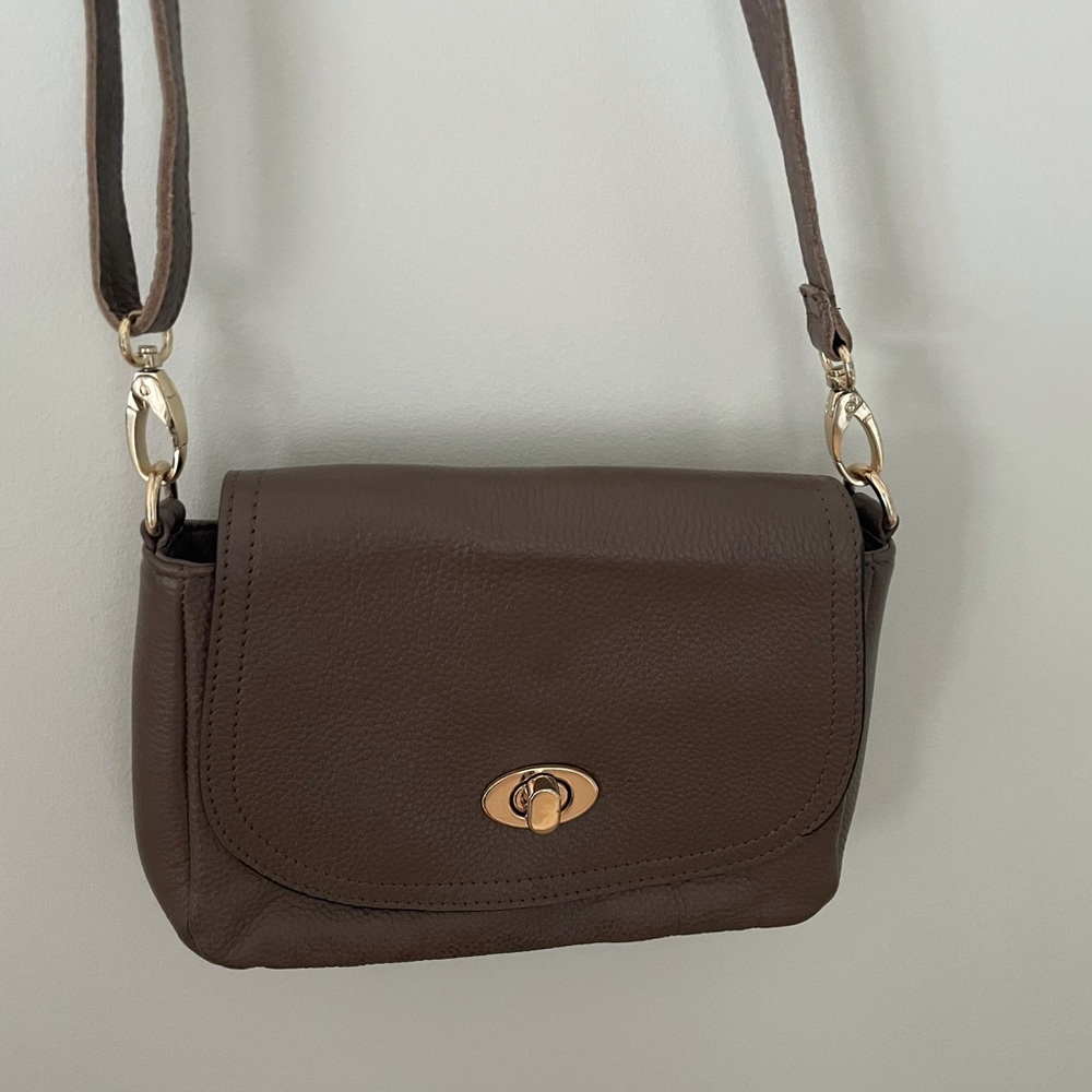 Taupe handbag crossbody
